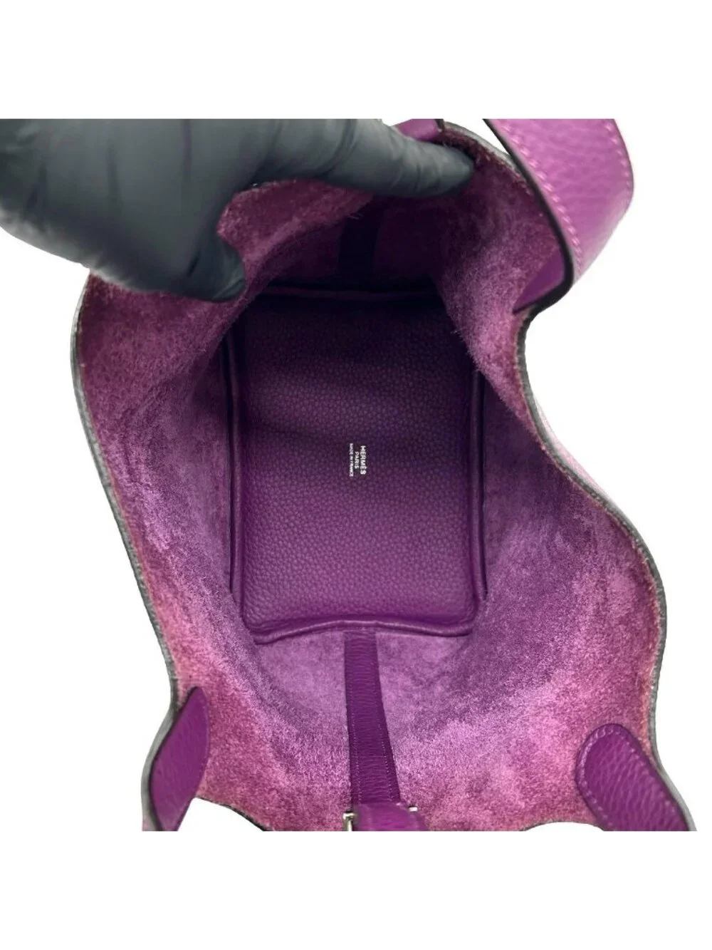 Hermes Picotin Lock PM Taurillon Clemence Handbag Mini Tote Anemone Purple